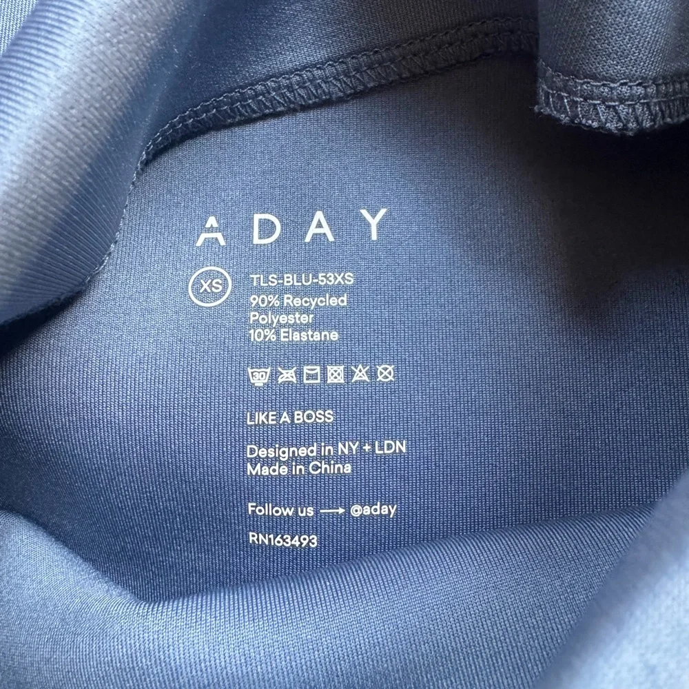 ADAY Blue Turtleneck Top - Picture 3 of 5